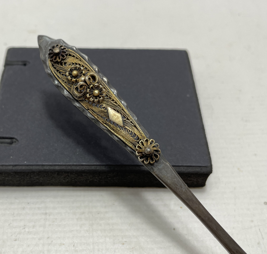 OSMANLI DÖNEMİ İZMİR İŞİ TELKARİ İŞÇİLİKLİ GÜMÜŞ KAŞIK