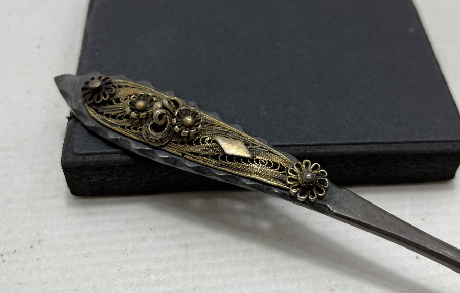 OSMANLI DÖNEMİ İZMİR İŞİ TELKARİ İŞÇİLİKLİ GÜMÜŞ KAŞIK