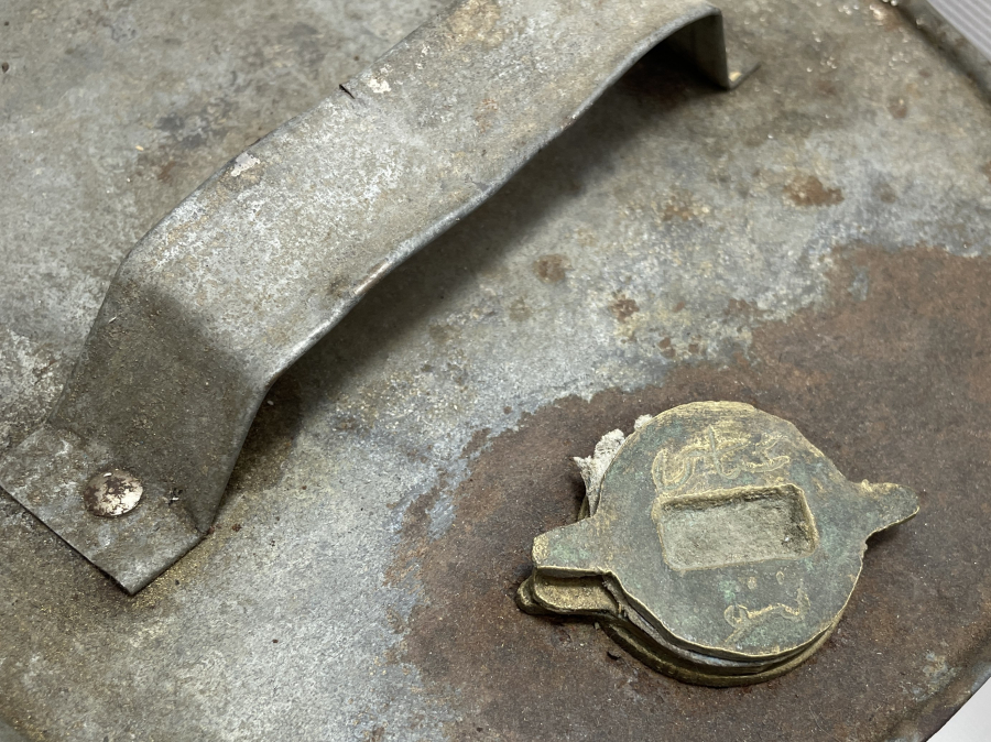 OSMANLI DÖNEMİ KAPAĞI OSMANLICA YAZILI GAZ BİDONU