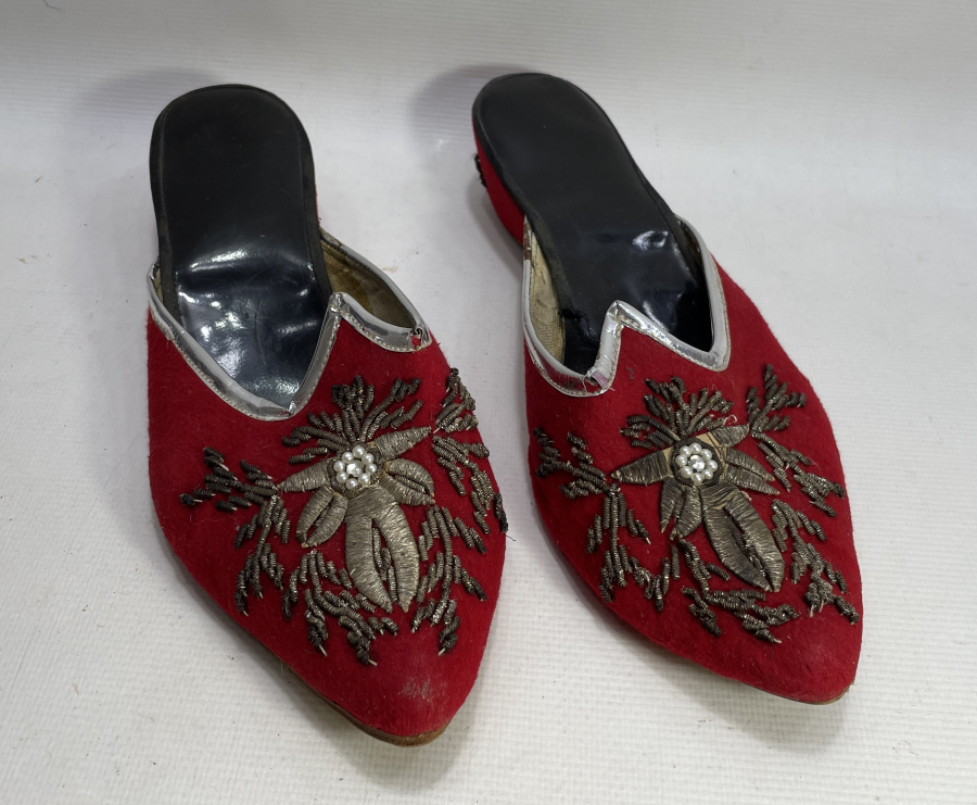 OSMANLI DÖNEMİ SIRMA İŞÇİLİKLİ GELİN TERLİĞİ