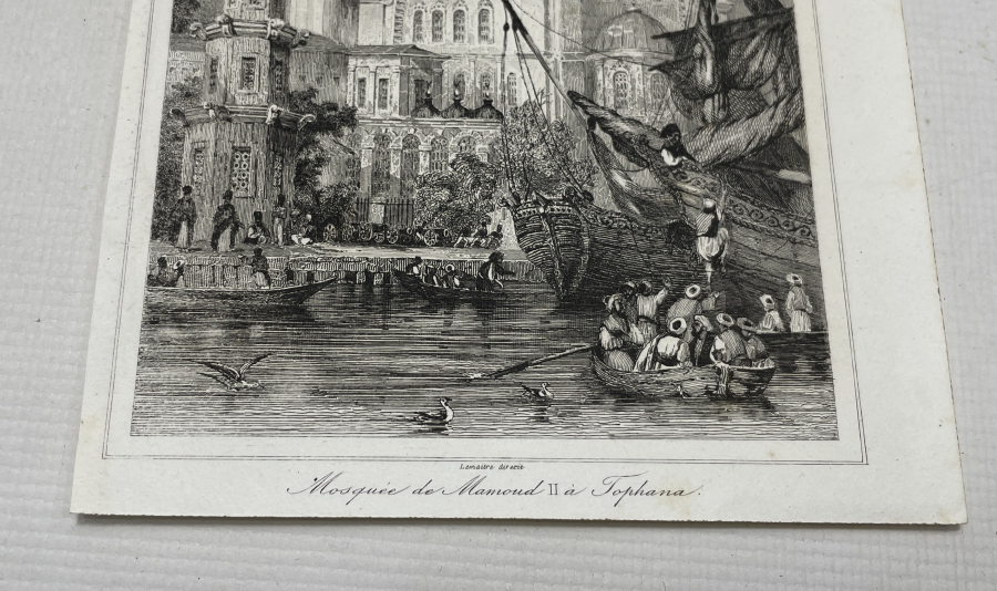 OSMANLI DÖNEMİ TOPHANE GÖRSELLİ GRAVÜR