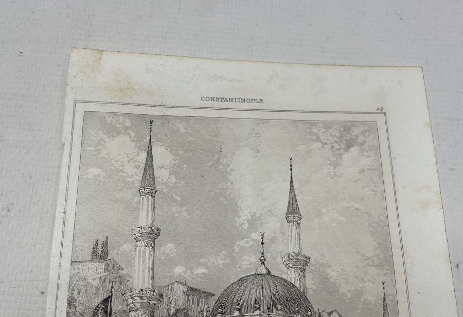 OSMANLI DÖNEMİ TOPHANE GÖRSELLİ GRAVÜR