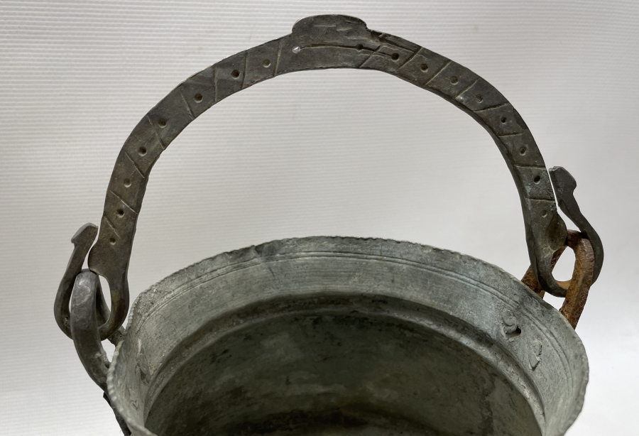 OSMANLI DÖNEMİ YILAN BAŞLI VE İŞLEMELİ BAKRAÇ