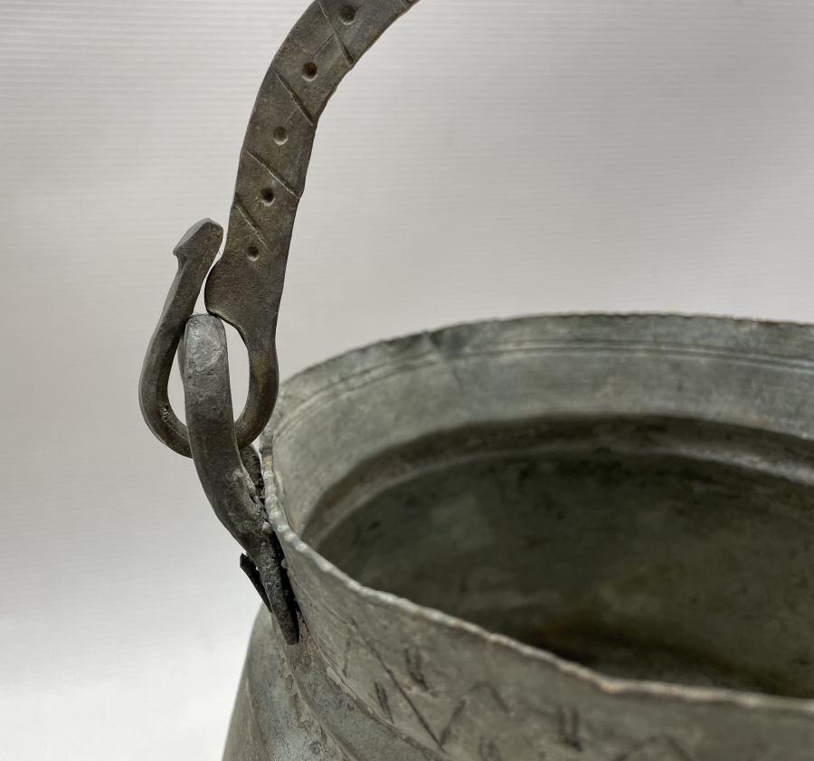 OSMANLI DÖNEMİ YILAN BAŞLI VE İŞLEMELİ BAKRAÇ