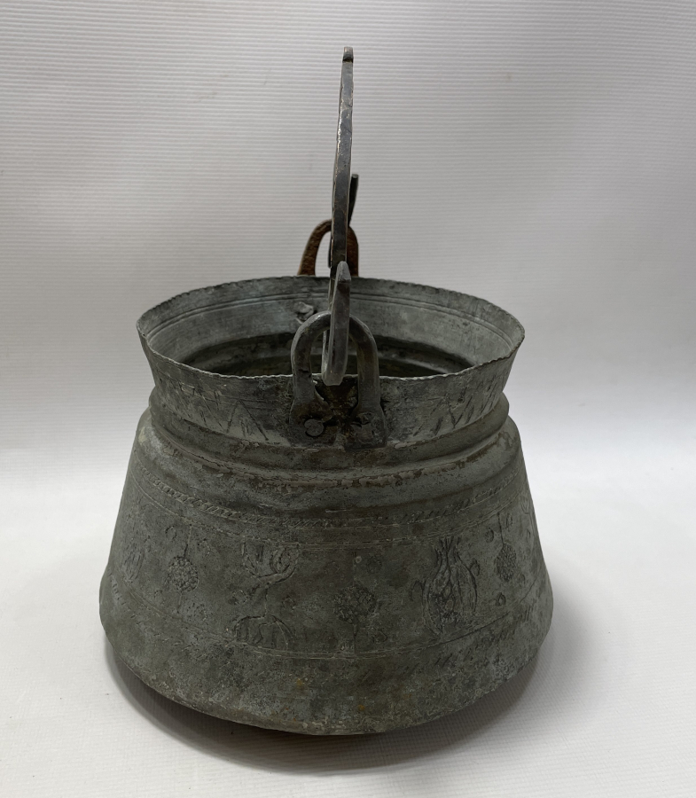 OSMANLI DÖNEMİ YILAN BAŞLI VE İŞLEMELİ BAKRAÇ