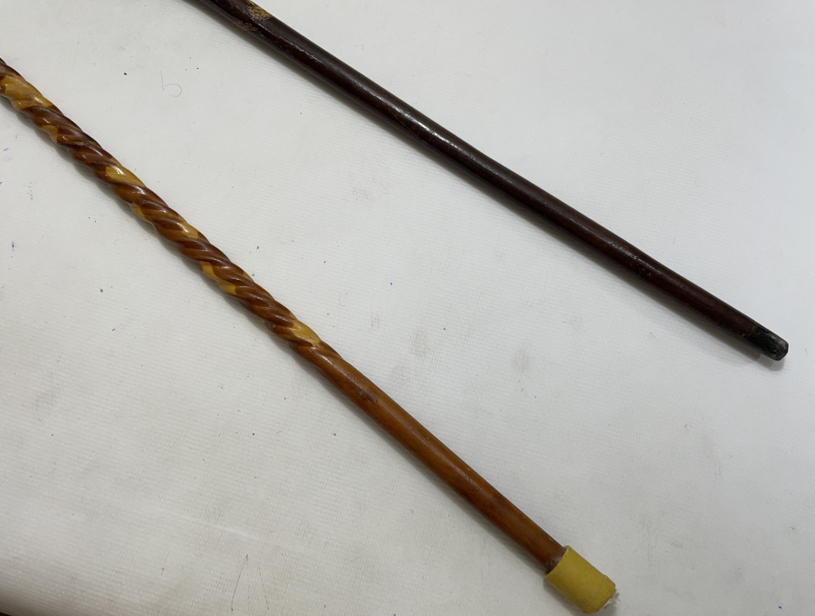 ÖZEL YAPIM 2 ADET DEVREK İŞİ BASTON