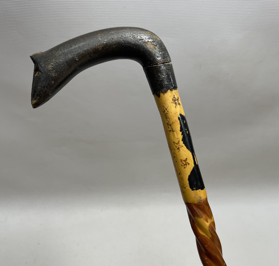 ÖZEL YAPIM 2 ADET DEVREK İŞİ BASTON