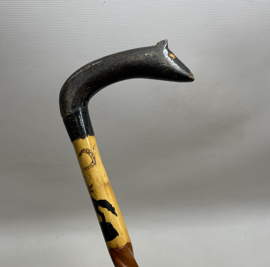 ÖZEL YAPIM 2 ADET DEVREK İŞİ BASTON