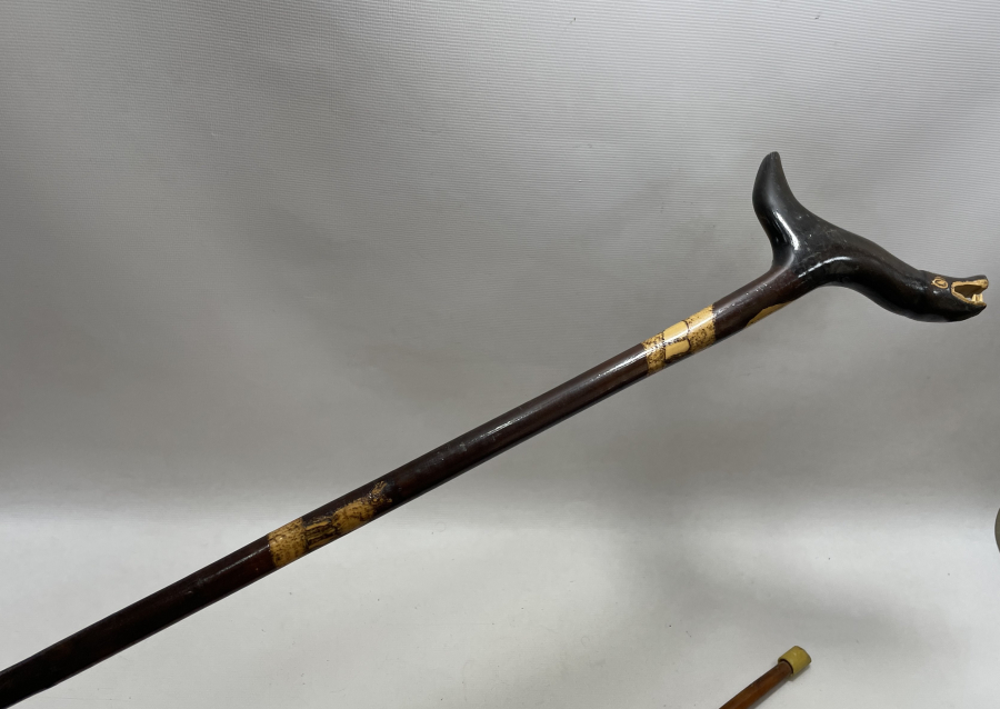 ÖZEL YAPIM 2 ADET DEVREK İŞİ BASTON