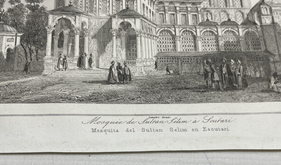 SULTAN SELİM CAMİİ GÖRSELLİ OSMANLI DÖNEMİ GRAVÜR
