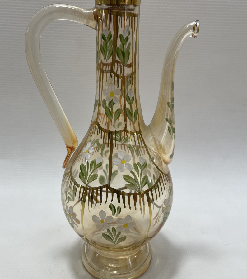 TAMAMI EL BOYAMA GÜL SUYU İBRİĞİ