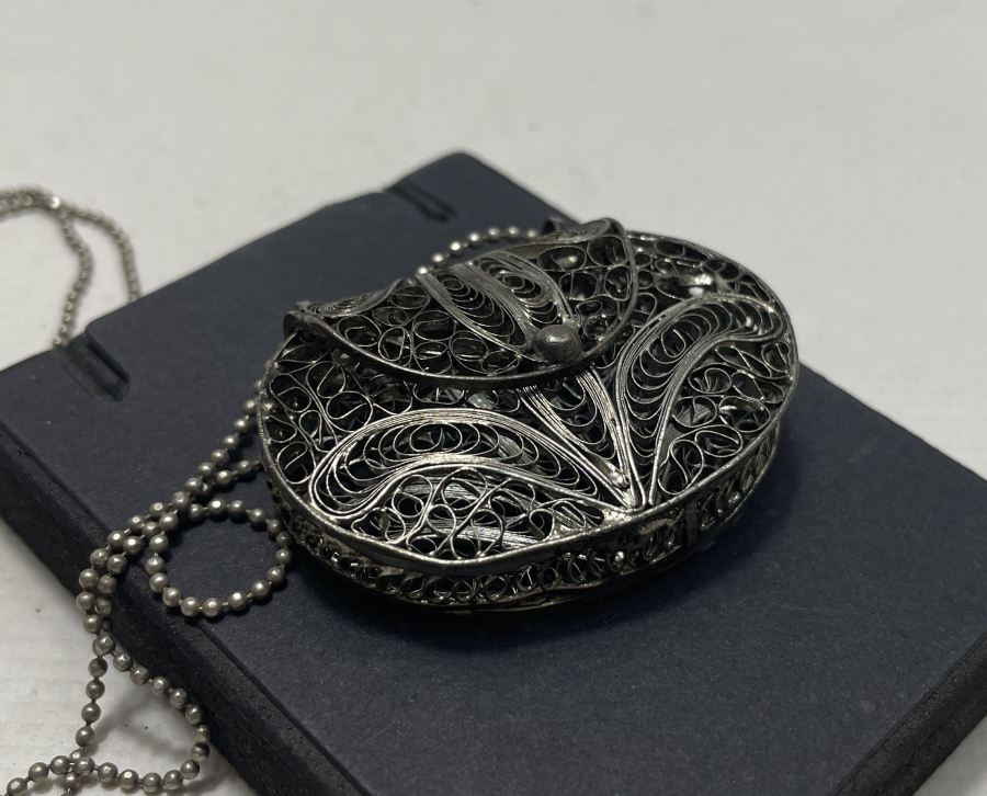 TELKARİ İŞÇİLİKLİ ANTİKA MİNİ ÇANTA