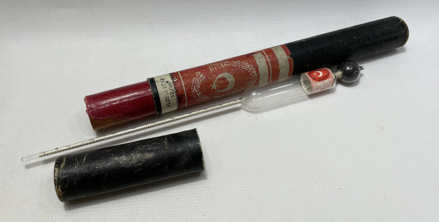 ÜZERLERİ OSMANLICA YAZILI ÇOK NADİR ALCOMETRE