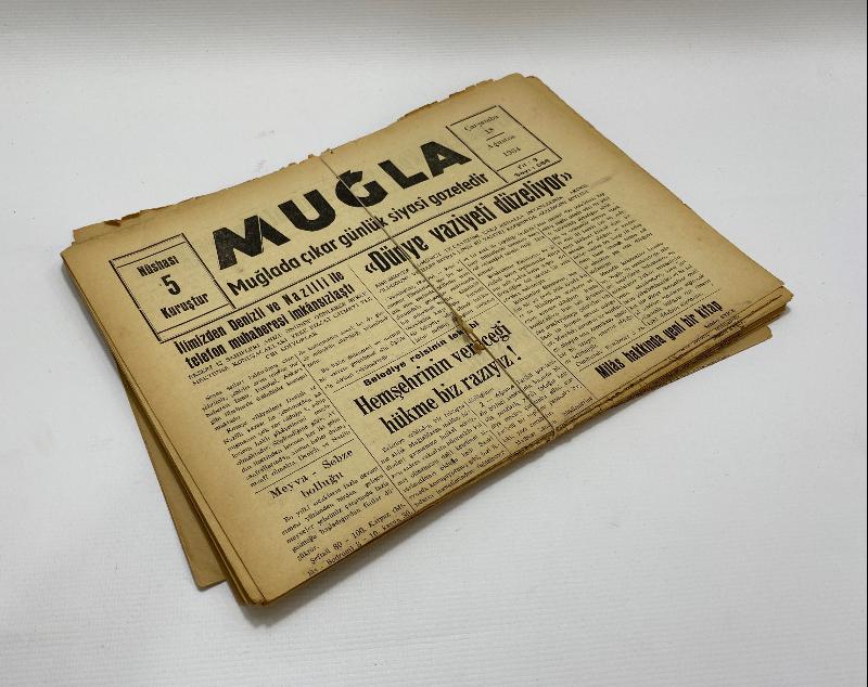 1954 TARİHLİ 18 ADET MUĞLA GAZETESİ 