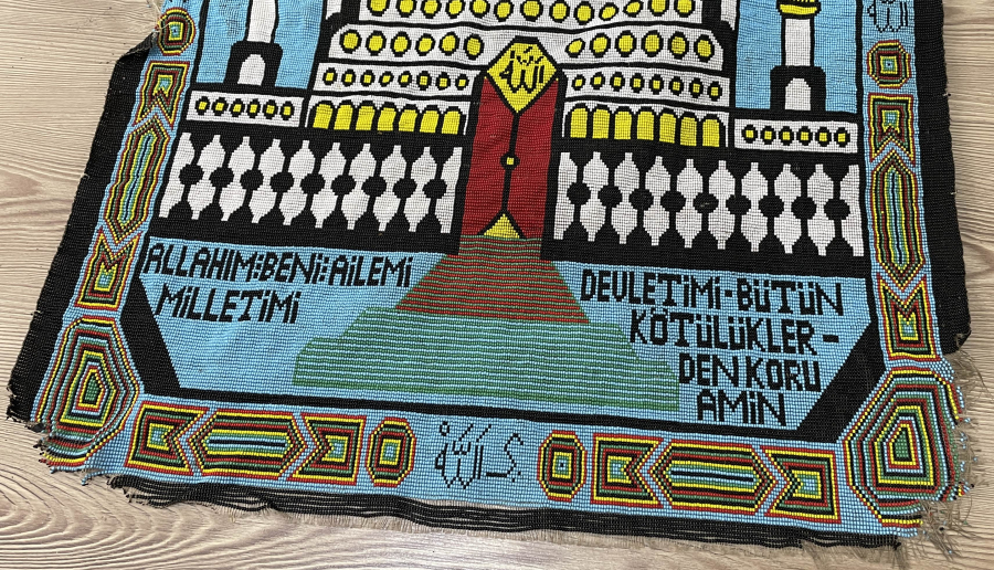 DEV BOY ÇOK NADİR OPAL BONCUK İŞİ SECCADE