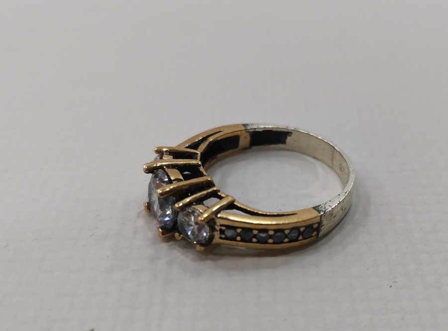 MARGAZİT TAŞLI 3 TAŞ YÜZÜK