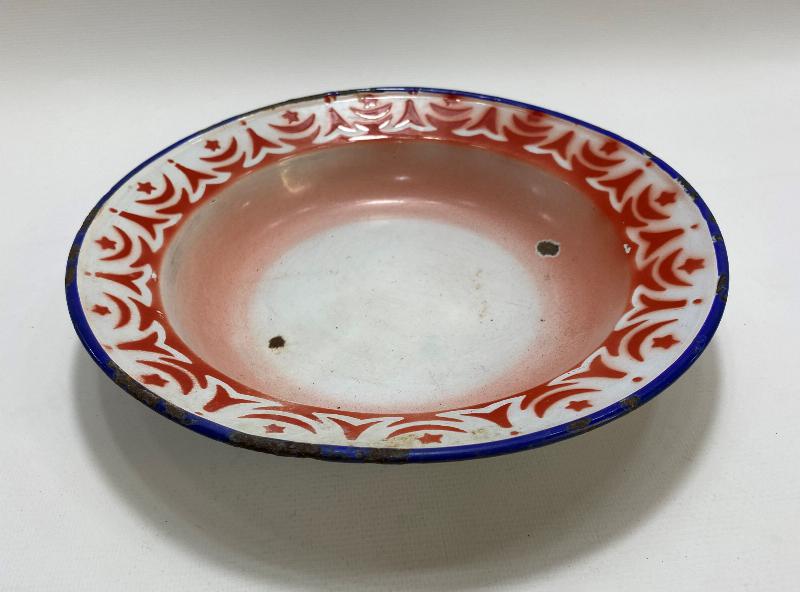 OSMANLI DÖNEMİ AY YILDIZLI EMAYE TABAK