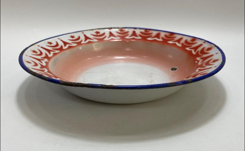 OSMANLI DÖNEMİ AY YILDIZLI EMAYE TABAK