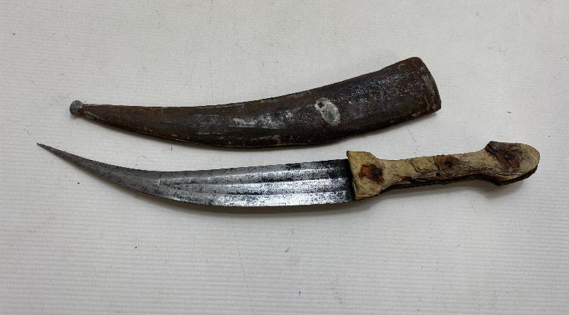 OSMANLI DÖNEMİ ÇERKES İŞİ YILAN DİLİ HANÇER