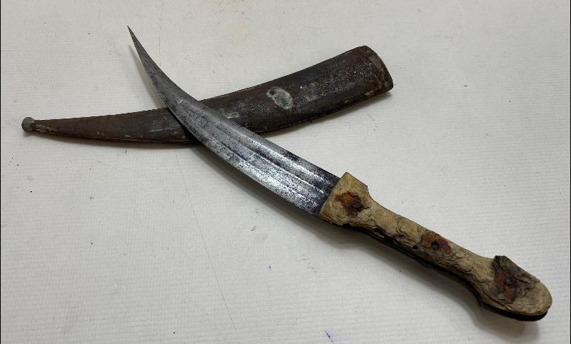 OSMANLI DÖNEMİ ÇERKES İŞİ YILAN DİLİ HANÇER