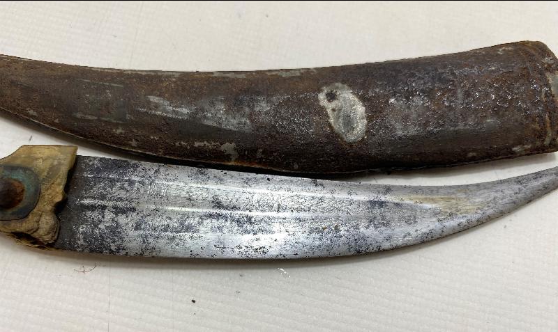 OSMANLI DÖNEMİ ÇERKES İŞİ YILAN DİLİ HANÇER