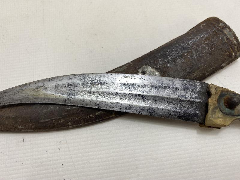 OSMANLI DÖNEMİ ÇERKES İŞİ YILAN DİLİ HANÇER