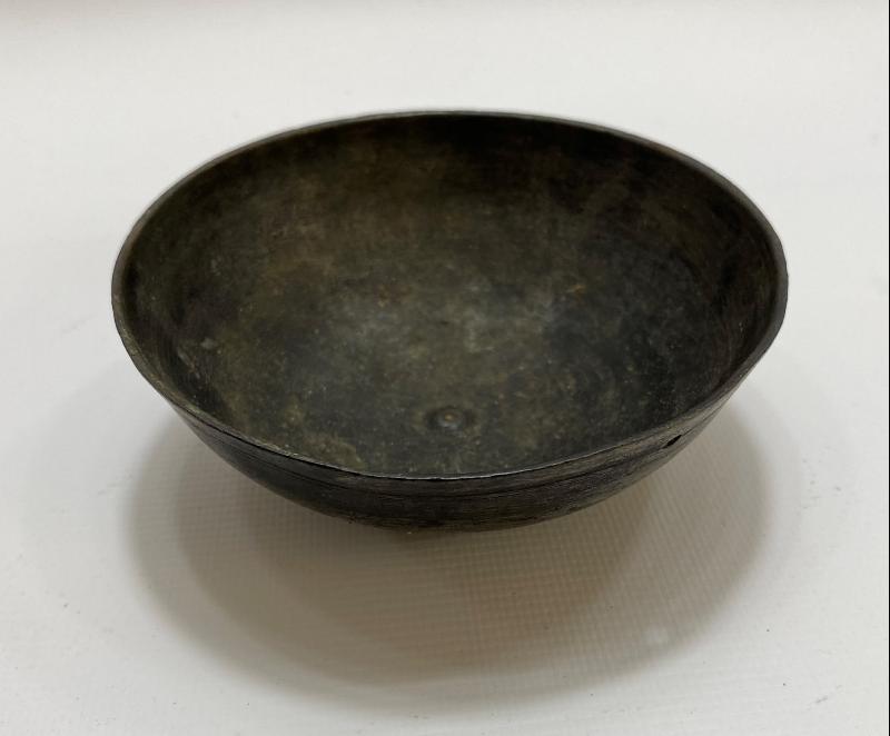 OSMANLI DÖNEMİ YUVARLAK FORMLU BRONZ KASE 