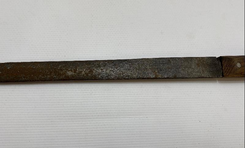 OSMANLICA ALLAH BİZİMLEDİR YAZILI TOPÇU MEÇİNDEN YAPILMIŞ KAMA