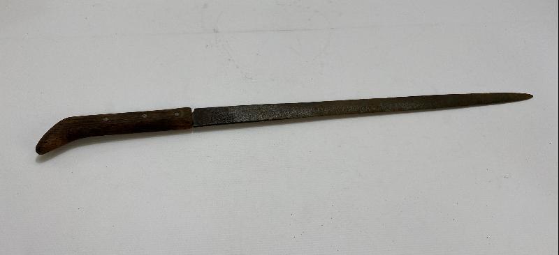 OSMANLICA ALLAH BİZİMLEDİR YAZILI TOPÇU MEÇİNDEN YAPILMIŞ KAMA