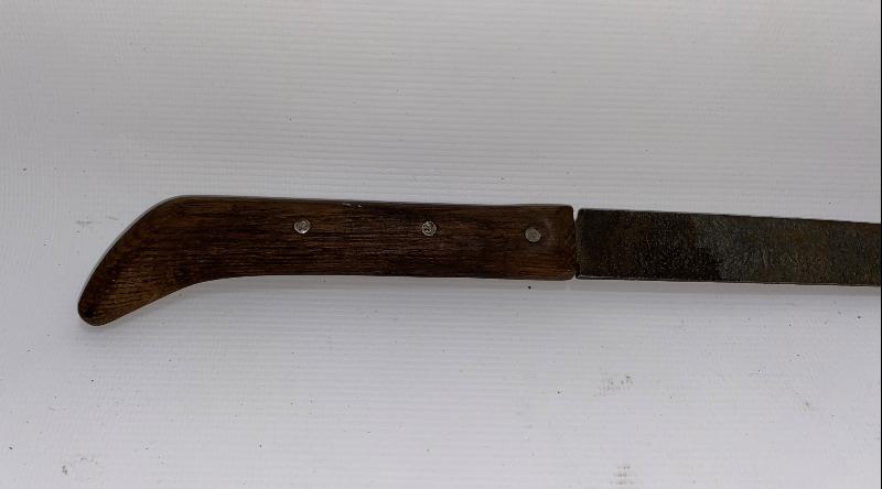 OSMANLICA ALLAH BİZİMLEDİR YAZILI TOPÇU MEÇİNDEN YAPILMIŞ KAMA