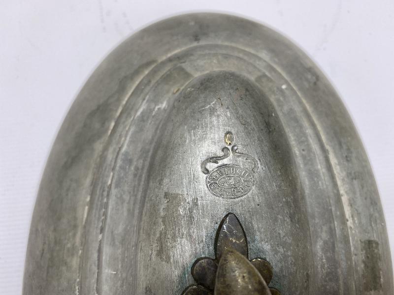 OSMANLICA VE ERMENİCE USTA DAMGALI TABAK KAPAĞI