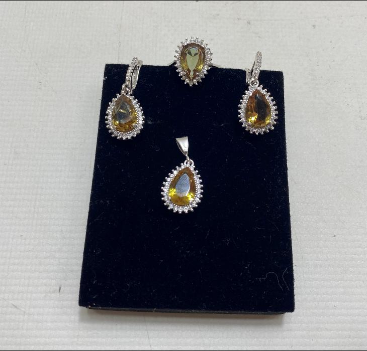 ZULTANİT TAŞLI GÜMÜŞ TAKI SETİ 