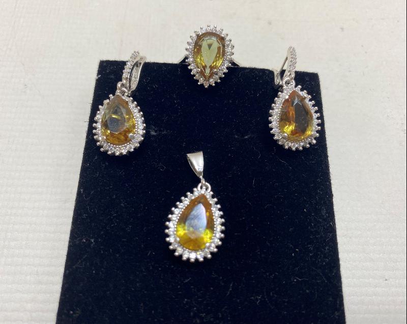 ZULTANİT TAŞLI GÜMÜŞ TAKI SETİ 