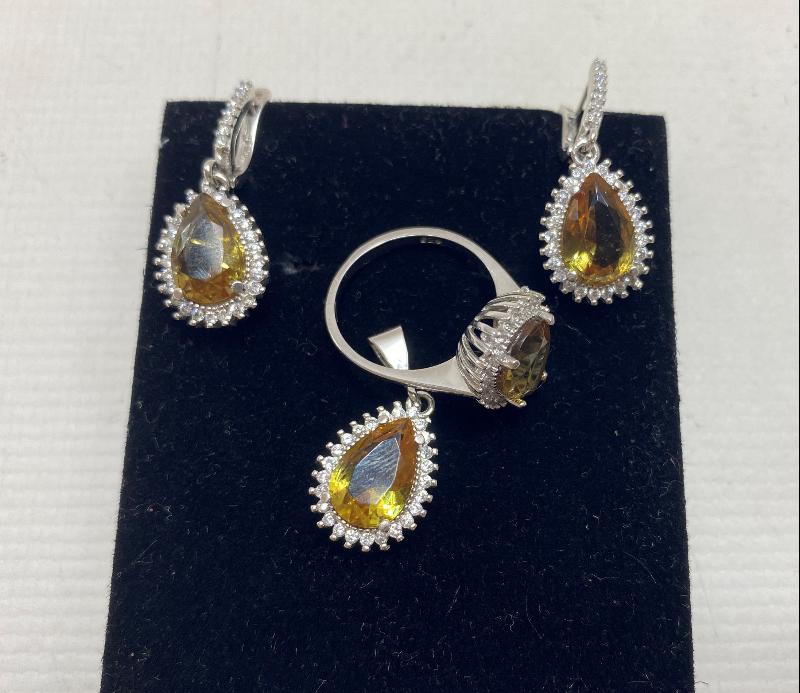 ZULTANİT TAŞLI GÜMÜŞ TAKI SETİ 