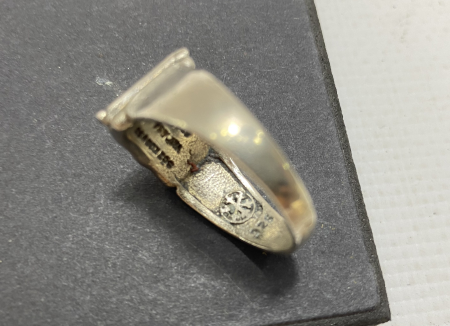 MİNELİ VE AY YILDIZLI GÜMÜŞ YÜZÜK