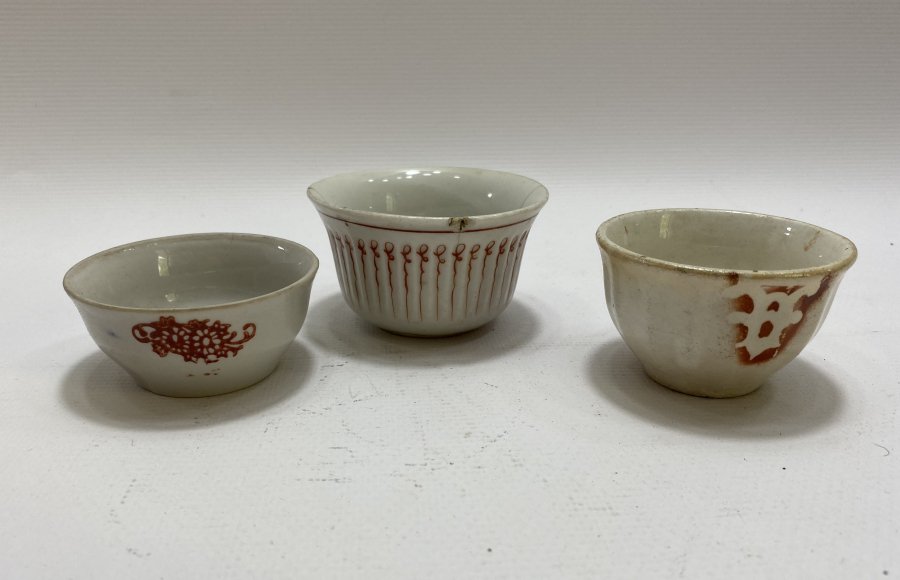 OSMANLI DÖNEMİ 3 ADET ZARF FİNCANI