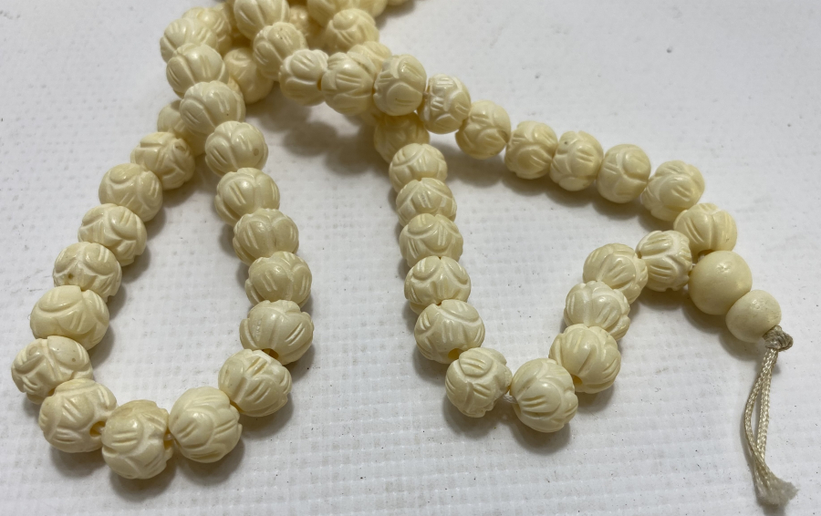 OSMANLI DÖNEMİ İŞLEMELİ FİL DİŞİ NAMAZ TESBİHİ