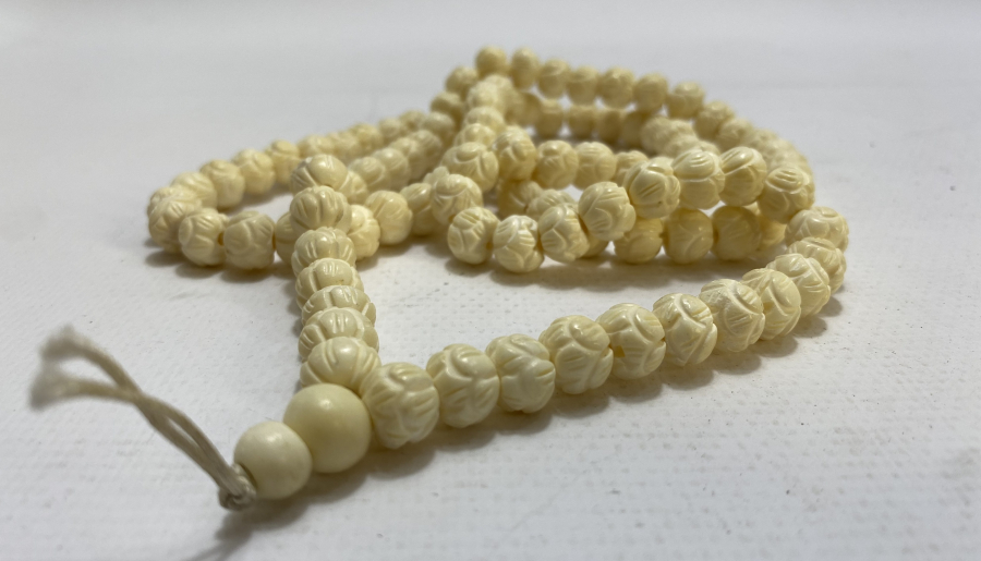 OSMANLI DÖNEMİ İŞLEMELİ FİL DİŞİ NAMAZ TESBİHİ