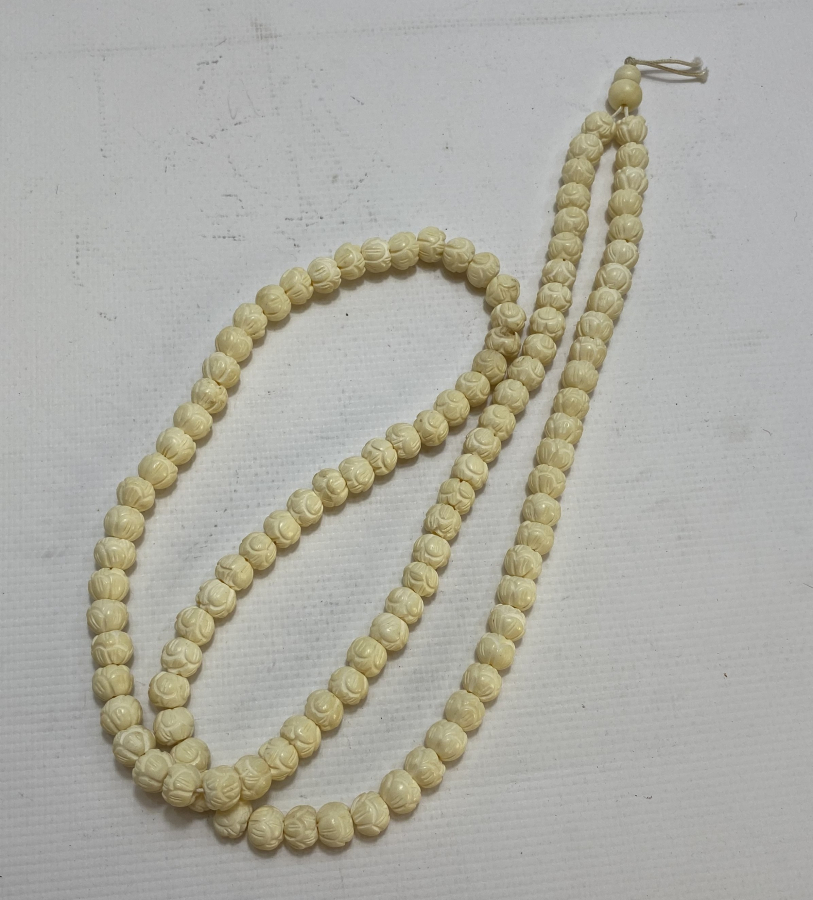 OSMANLI DÖNEMİ İŞLEMELİ FİL DİŞİ NAMAZ TESBİHİ