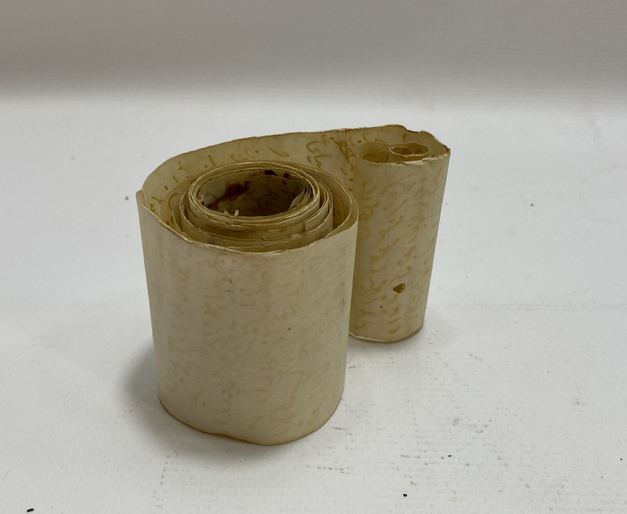 OSMANLI DÖNEMİ SAFRAN İLE YAZILMIŞ ASKER HAMAYILI