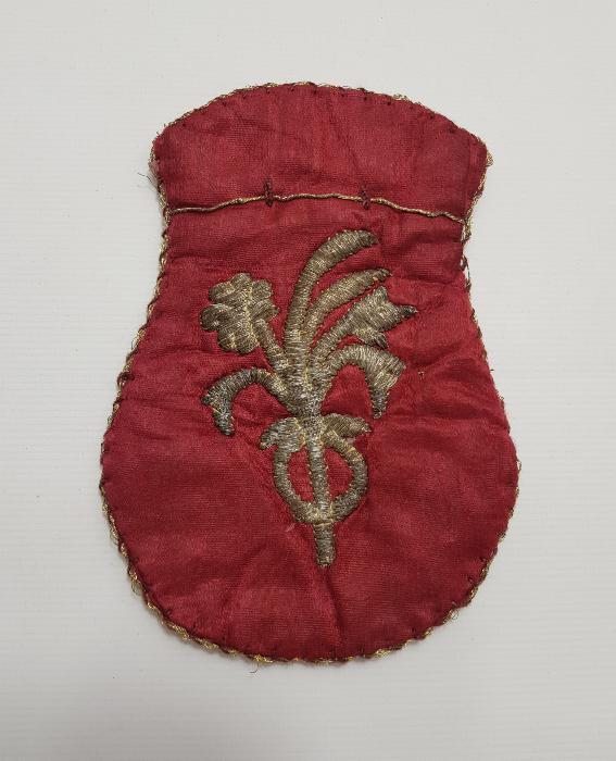 OSMANLI DÖNEMİ SIRMA İŞÇİLİKLİ İPEK PARA KESESİ 