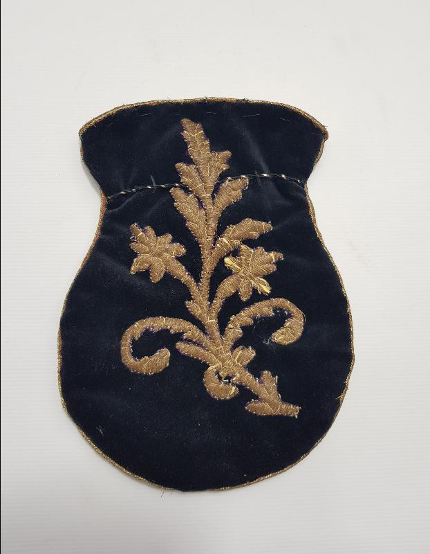 OSMANLI DÖNEMİ SIRMA İŞÇİLİKLİ PARA KESESİ 