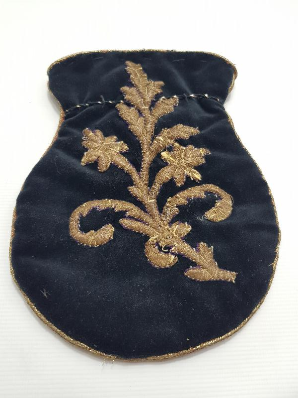 OSMANLI DÖNEMİ SIRMA İŞÇİLİKLİ PARA KESESİ 