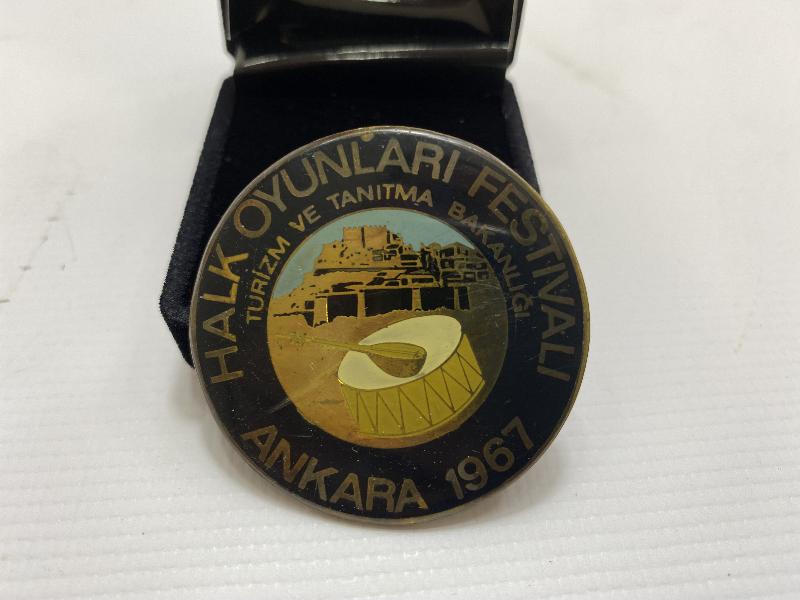 1967 ANKARA HALK OYUNLARI FESTİVALİ BÜYÜK BOY ROZET
