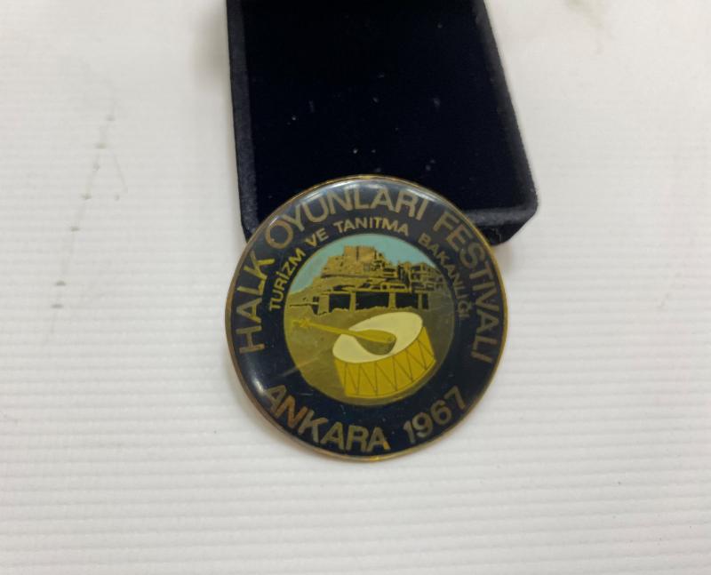 1967 ANKARA HALK OYUNLARI FESTİVALİ BÜYÜK BOY ROZET