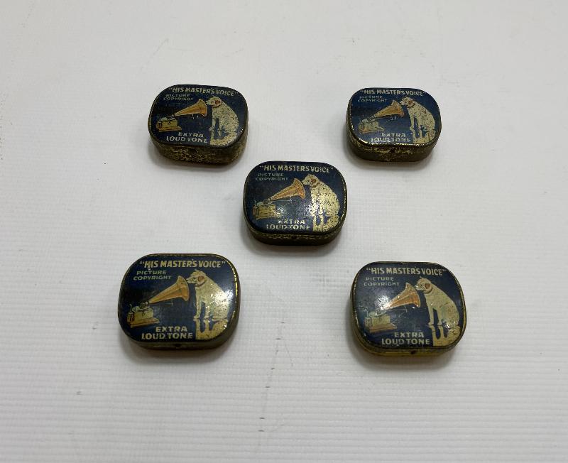 5 ADET GRAMOFON İĞNESİ KUTUSU 