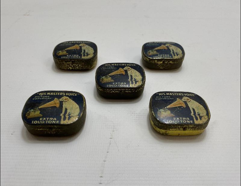 5 ADET GRAMOFON İĞNESİ KUTUSU 