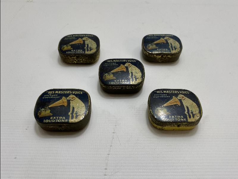 5 ADET GRAMOFON İĞNESİ KUTUSU 