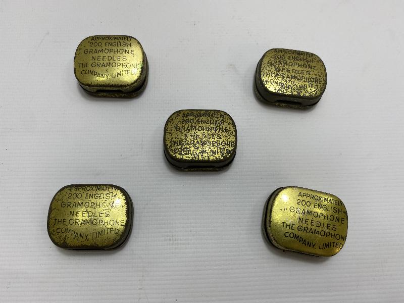5 ADET GRAMOFON İĞNESİ KUTUSU 