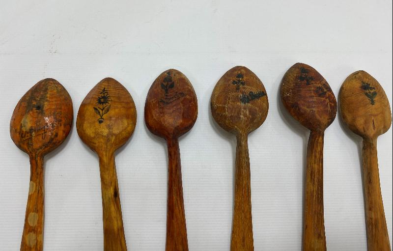 OSMANLI DEVLET ARMASI RESİMLİ TAHTA KAŞIK SETİ